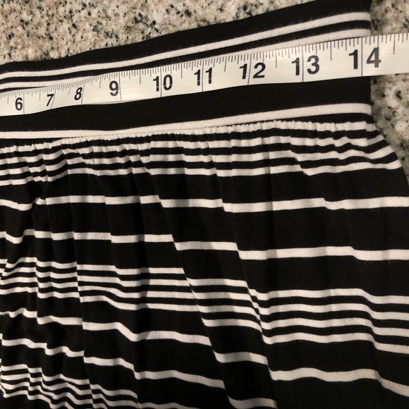 Loft Petites Maxi Skirt Black And White Striped  Size SP - Picture 14 of 15